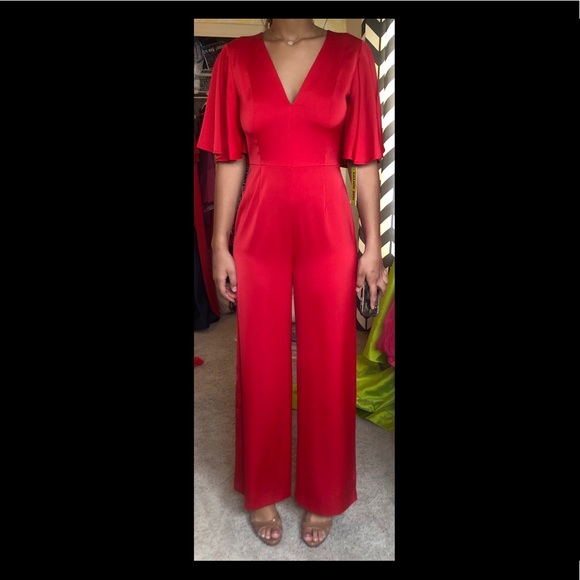 Gianni Bini Red Jumpsuit - Picture 1 of 4